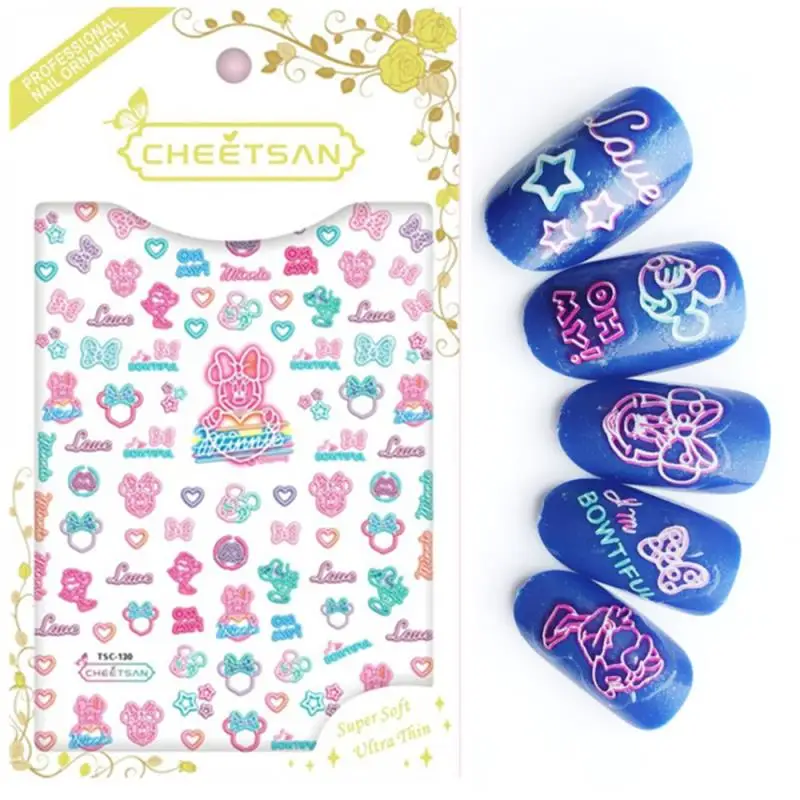 

Newest TSC-130 3d nail art sticker Japan Korea style nail decal stamping template DIY nail decorations tools nail wraps