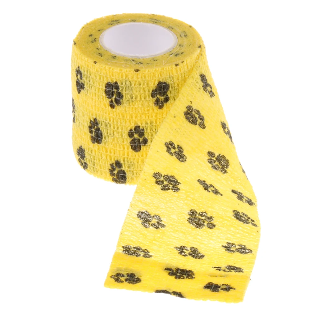 5 Pieces Non Woven Pet Dog and Cat Wound Self Adhesive Bandage Tape
