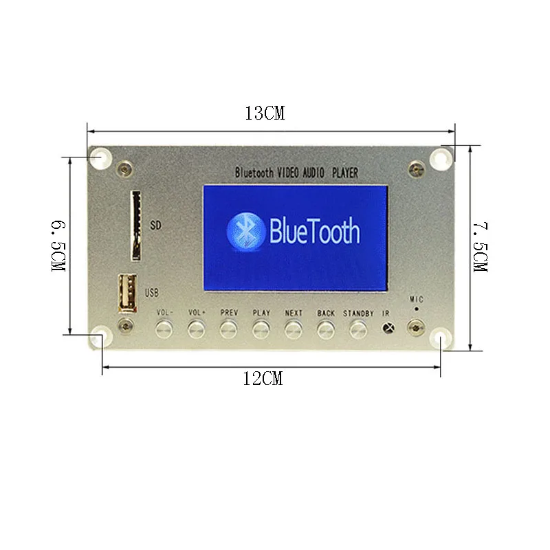 3Inch LCD MP3 Decoder Board Bluetooth Audio Receiver MP4 MP5 HD Audio Video