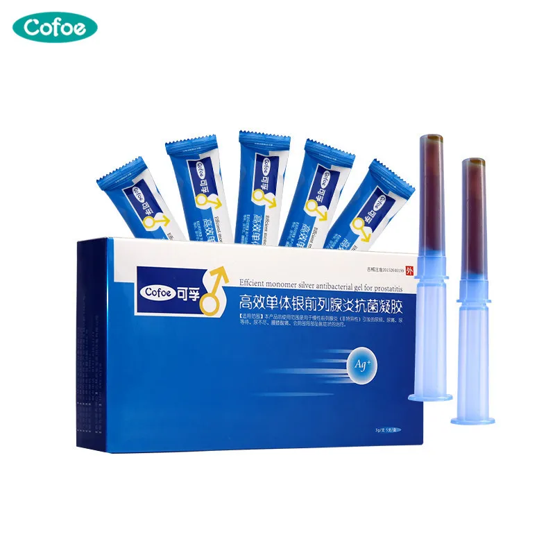 Cofoe Prostate Ointment Gel Silver Antibacterial Gel Cure Chronic Prostatitis Andrology Frequent Urination Health Care for Man