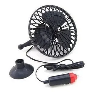 

Arrive 4 inch 12V car charger cigarette lighter mini portable suction plastic fan, summer essential automotive supplies