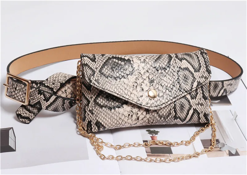 QEHIIE леопардовым узором сумка Для женщин Fanny Pack поясной сумки Элитный бренд аллигатора женской груди сумка из питона поясная Fit iphone plus