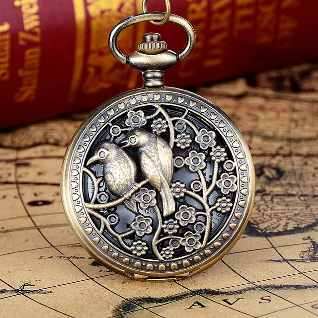 #5002Vintage Bronze Tone Spider Web Design Chain Pendant Men's Pocket Watch Gift #5002Vintage Bronze Tone Spider Web Design Chain Pendant Men's Pocket Watch Gift