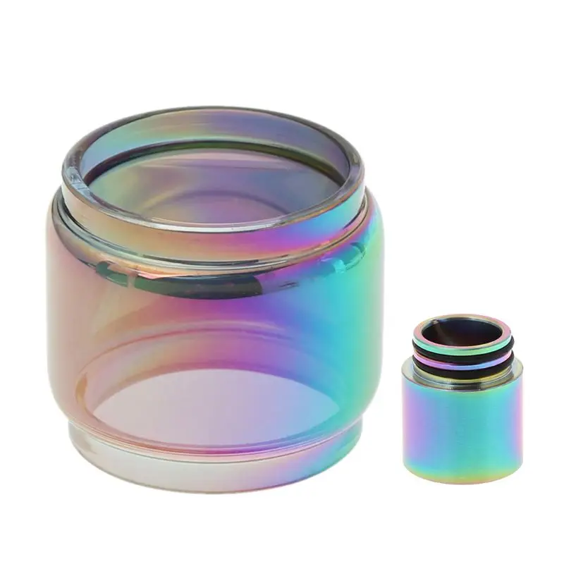 

TFV12 Prince 8ml Extended Replacement Bulb Glass + Rainbow Drip Tip DIY Atomizer