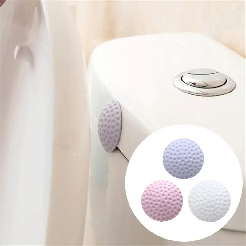 

Solid Color 4 Color Accessories Rubber Shock Pad Door Handle Crash Pad Durable Room Doorstops Wall