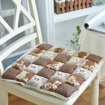 

Unique Printed Cotton Linen Pillowcase Decorative Pillows Cushion, Lace Edge Chair Decor Cushion Pad, Sofa Seat Mat cojines