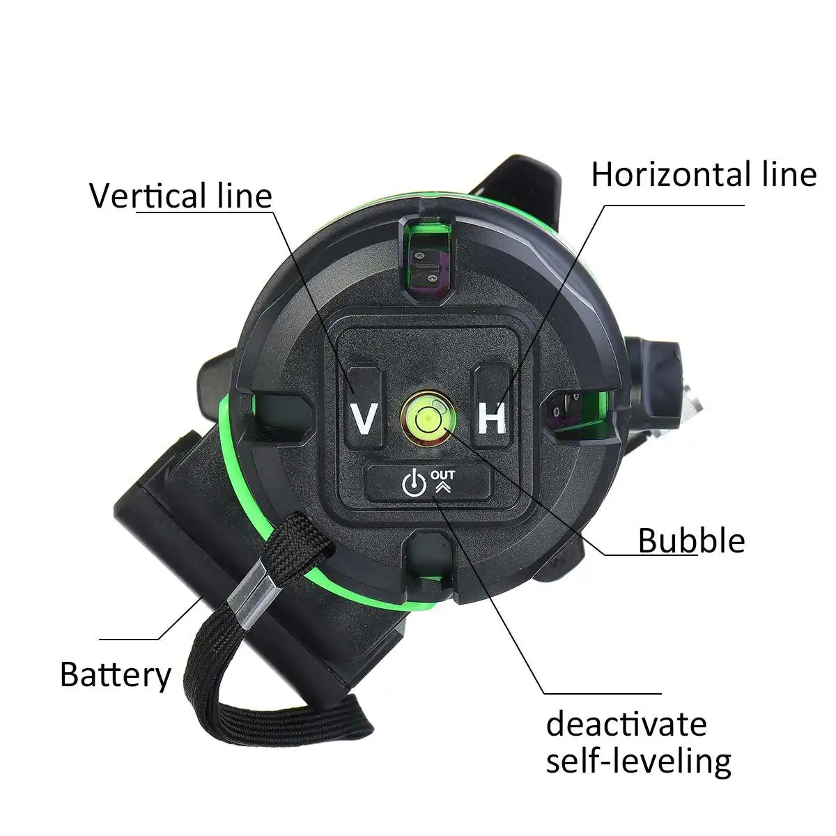 2/3/5 Line Green Laser Level Self-Leveling 360 Horizontal Vertical Measure Tool W/Tripod Outdoor Automatic Self Leveling Laser
