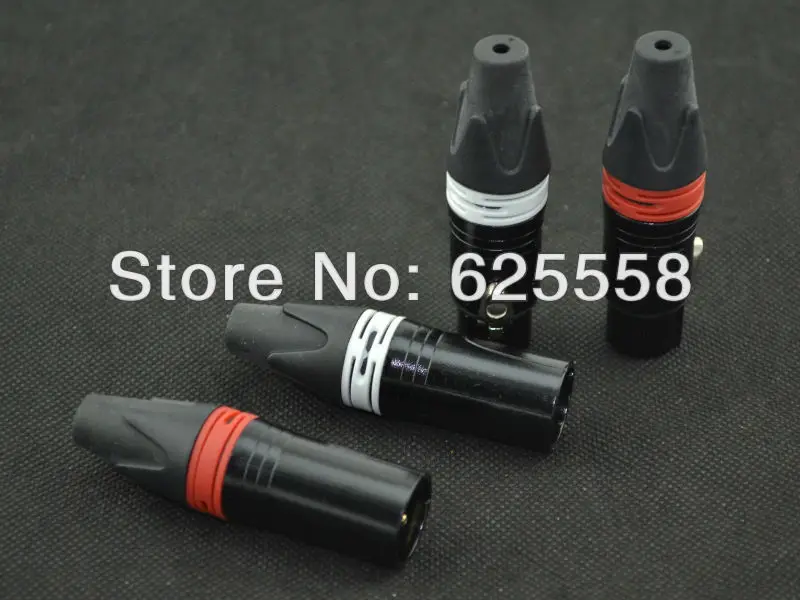 

4pcs AP-XLR01 Hi End AuDIO PLUGS Gold Plated Hi-End XLR Plug Audio Grade