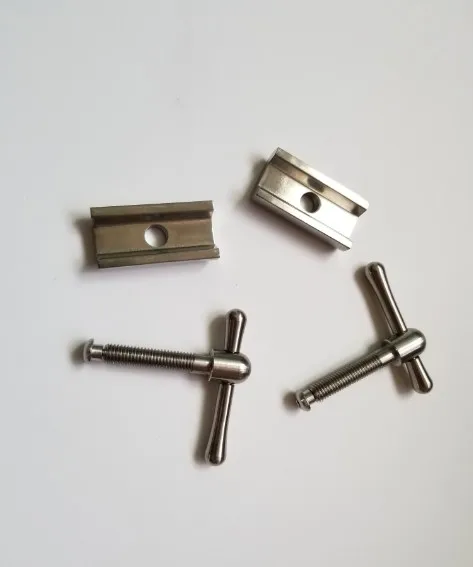 Excellent Titanium Bicycle Hinge Clamps and Hinge Levers(limit nut) For Brompton BMX Bike Frame Quick Release C Buckle Magnet Cycling Part 0