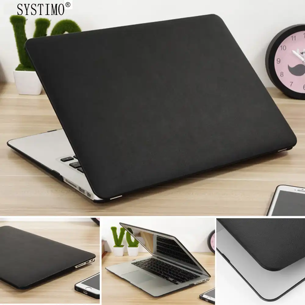 SYSTIMO из искусственной кожи чехол для Apple Macbook Pro 13 Чехол Air 13 11 Pro retina 12 13,3 15 сумка для ноутбука чехол для Mac Book Air13 A1932 - изображение