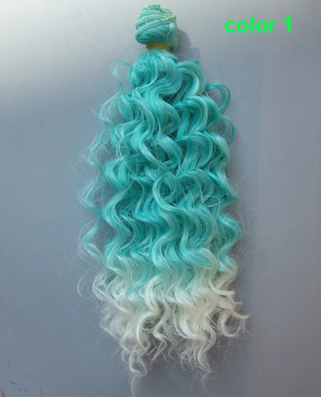 25cm small curly thick doll hair 1/3 1/4 1/6 BJD extension SD OD BJD doll wigs diy 7