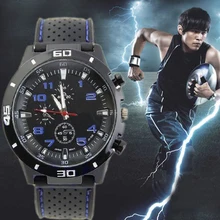 Newly Design 2016 Fashion Hours Quartz Watch Men Military Watches Silicone Sport Wrist Watch outdoor rubber band belt Watches