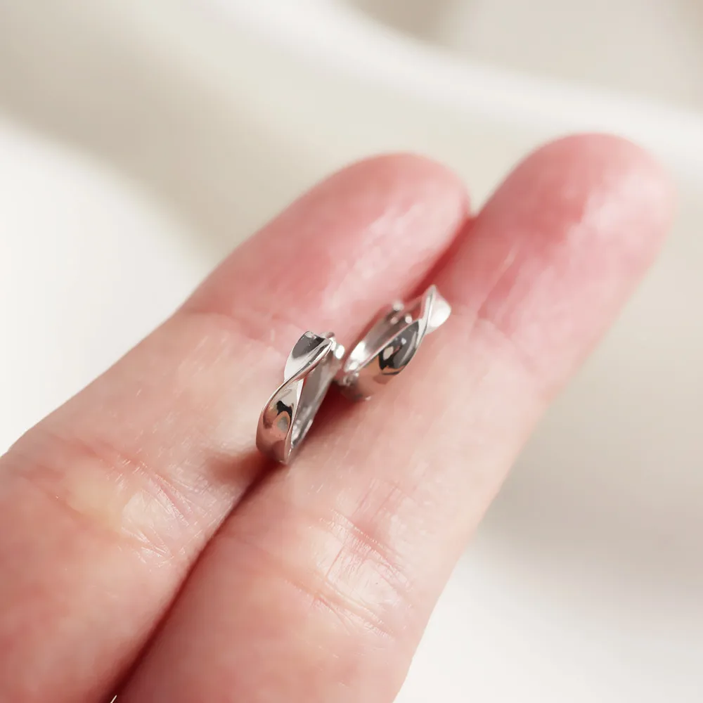 SHANICE Настоящее чистое 925 пробы серебро, серьги-кольца для женщин, Необычные геометрические серьги