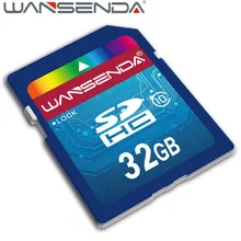 Бренд WANSENDA, полноразмерная sd-карта, карта памяти, 4 ГБ, 8 ГБ, 16 ГБ, 32 ГБ, 64 ГБ, класс 6, класс 10, флеш-карта