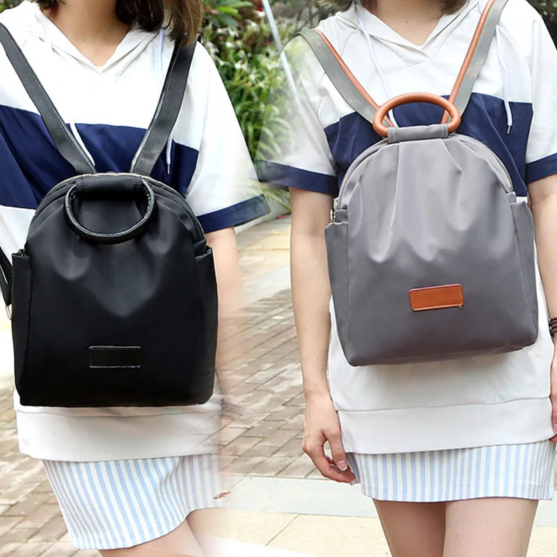 2017 New Women Nylon Backpack Teenage Girls Waterproof Casual Backpacks Fashion Designer School Travel Bag FA