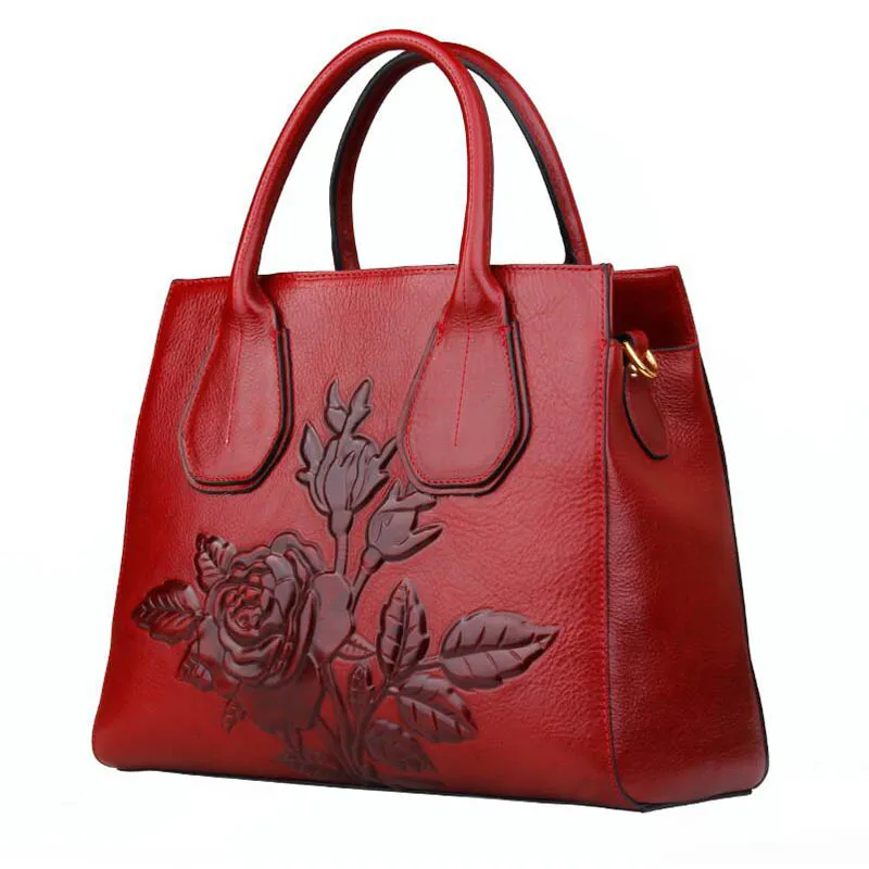 Stil red Mode Große Geprägte Ethnischen Neue Luofeihua Handtasche Marken kapazität 2019 Purple qwpYtWxP
