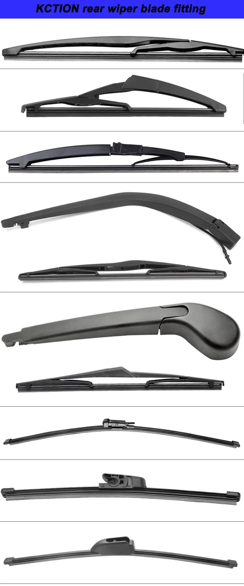 Windshield front wiper blade windscreen rear wiper car accessories for Ford Edge year from 2007 to Fit Hook/Pinch tab Arms