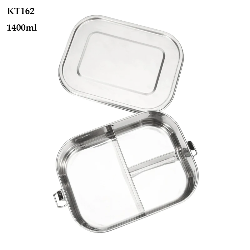 KT162 G. Домашний Ланч-бокс на заказ, детский пищевой контейнер, Bento box, 304, высший сорт, нержавеющая сталь, термо-металлическая коробка для хранения - Цвет: KT162