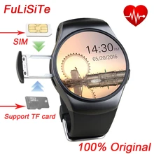 Kingwear KW18 монитор сердечного ритма умные часы mtk2502 Bluetooth SIM карта круглые часы умные часы для windows iOS Android телефон