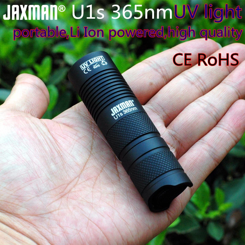 jaxman u1s 365nm uv led lamps 18350 led flashlight free jaxman uv light