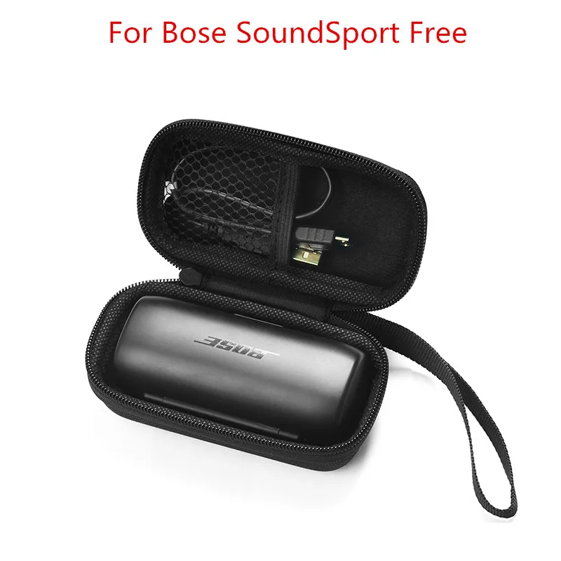 

Newest Portable Hard EVA Protective Bag Case Pouch Cover for Bose Sound Sport Free with Mesh Pocket for Batteries & Cables