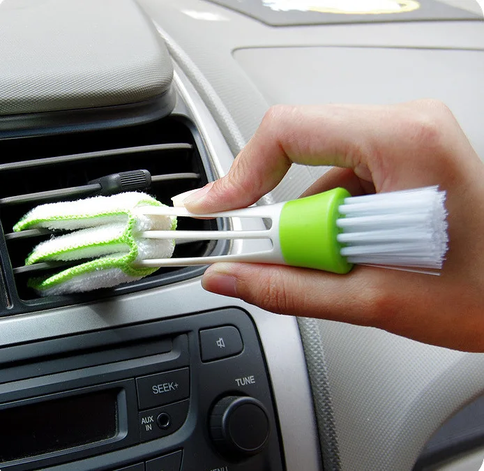 

Double Ended Car Cleaning Brush Keyboard Home Cleaner Car Air Vent Slit Cleaner Brush Dusting Cleaning Brush Household Cleaning