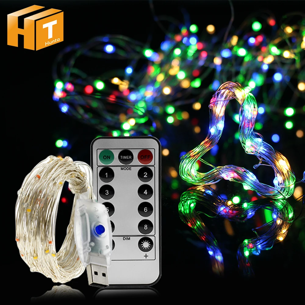 Светодиодный светильник s USB порт 5 м 50 светодиодный/10 м 100 светодиодный светильник ing String наружный внутренний Декоративный Рождественский светильник