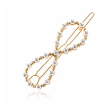 Заколки для волос для Для женщин яркая жемчужина 8 слово ювелирное изделие в виде заколки головной убор G0508