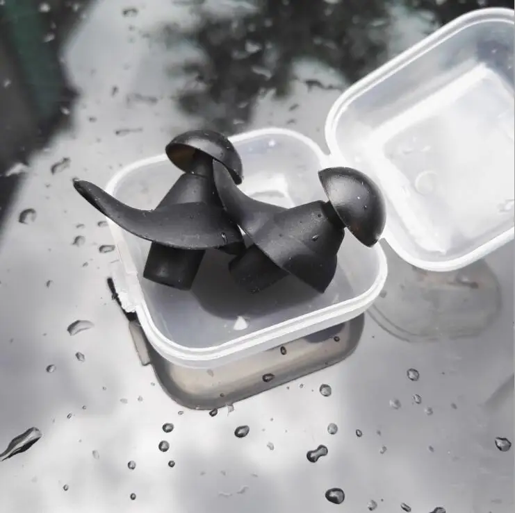 1 Pair Soft Ear Plugs Environmental Silicone Waterproof Dust-Proof Earplugs Diving Water Sports Swimming Accessories