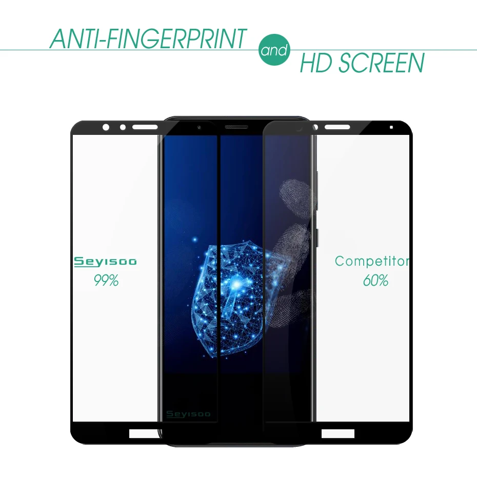 [3 Упаковка] Seyisoo Real 2.5D 0,3 мм 9 H полное покрытие из закаленного стекла пленка для huawei Honor 7X Honor 7 X защитная пленка для экрана