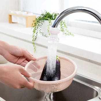

360 Degree Rotatable Adjustable Flexible Kitchen Faucet Water-saving Tap Extender Splash-Proof Water Filter