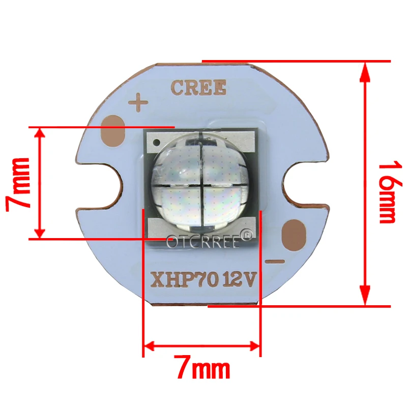 1 шт. 7070 20 Вт 6V12V светодиодный сменный Cree XHP70.2 SST-90 светодиодный излучатель синий 450nm автомобильный светильник диодный чип светильник с медной печатной платой