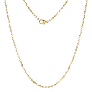 

DoreenBeads Jewelry Necklace Oval Gold Color Cable Chain DIY Bracelet Necklace Jewelry 45.7cm(18") long, 1 Plate(Approx 12 PCs)