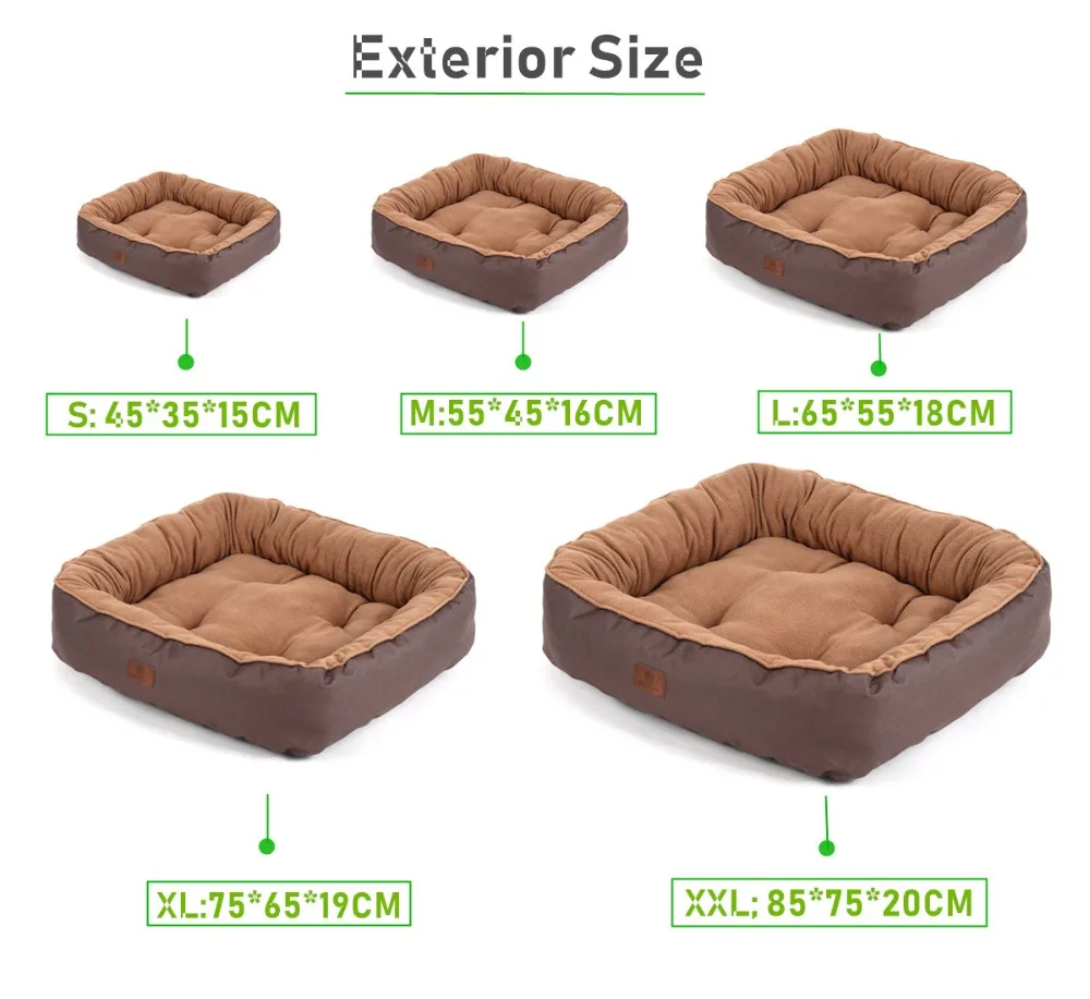 Прочная оксфордская прямоугольная кровать для собак, кровать для питомцев, для кошек и собак, удобная и дышащая, супер удобная, для домашнего питомца