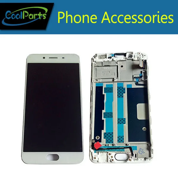 

1PC/Lot High Quality5.5 Inch For OPPO R9S LCD Display Screen +Touch Screen Digitizer Assembly With Frame Black White Color