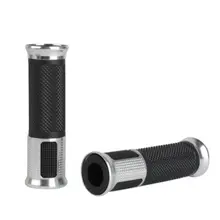 7/" 22 мм Стандартный руль мотоцикла рукоятки резиновые серебряные концы