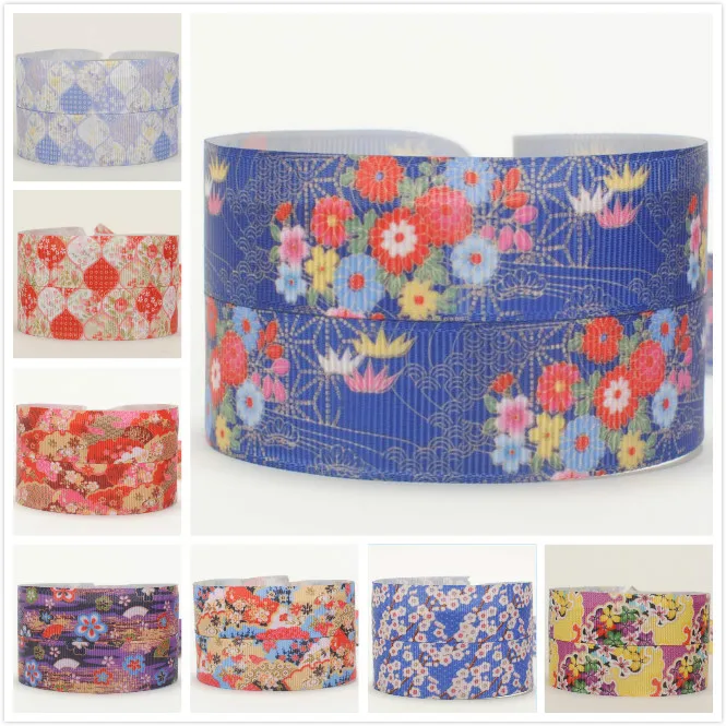 10yards different sizes Japanese style Grosgrain ribbon HE FENG culture