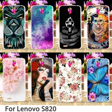 Taoyunxi мягкие Телефонные Чехлы для Lenovo S820 4.7 дюймов S 820 Чехол Животные Грязезащищенная жесткий Чехлы для мангала кожи Сумки прочный