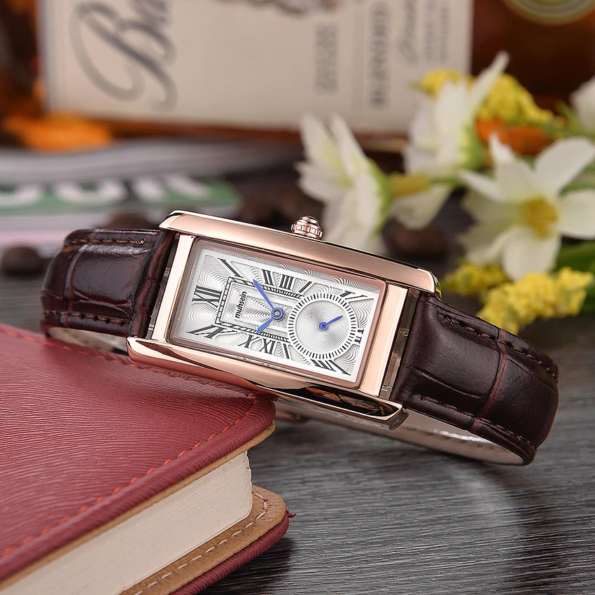 Muhsein fashion&casual Rectangular Strap Quartz Watch Fashionable Sports Casual Business Waterproof Women Watch