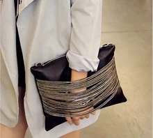 Chain Decoration Clutch Bag Trend 2016 Women’s Handbag Fashion Envelope Bag Shoulder Bag Women Messenger Bags bolsa feminina sac
