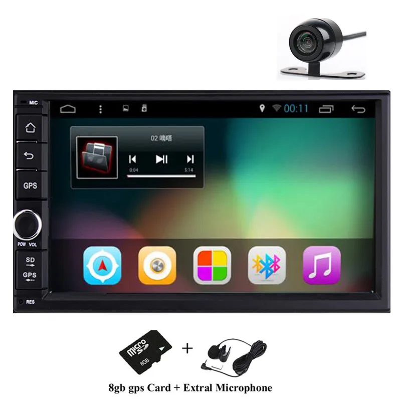  7" 2Din 1024*600 Android 4.4 Car Tap PC Tablet 2 din Universal For Nissan GPS Navigation BT Radio Stereo Audio Player(No DVD) 