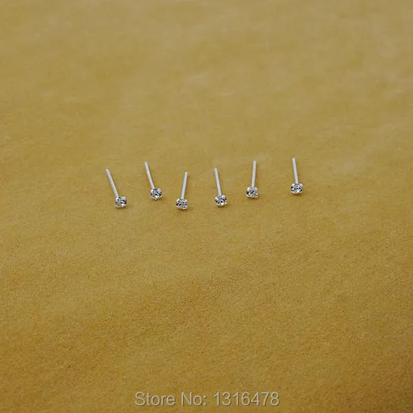 Новые мини-винты для ушей, 925 пробы, маленькие серебряные, 2 мм, мульти-пирсинг, серьги для отправки, невидимые сверла для ногтей