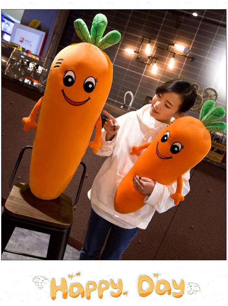 QWOK1pc70/100 см имитация моркови мультфильм овощи набитый хлопок мягкая плюшевая подушка, чтобы отправить детям подарок на день рождения