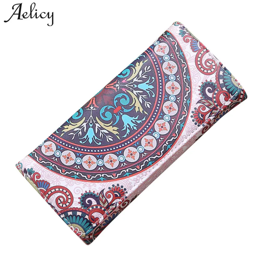 Aelicy Кошелек из искусственной кожи с узором женские модные кошельки Женский