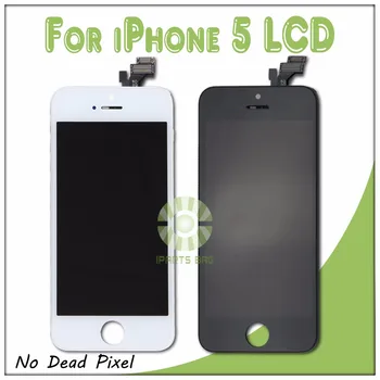 Touch Screen Digitizer LCD Display Assembly Replacement For Apple IPhone 5 5G Black and White Top Quality 100% Tested