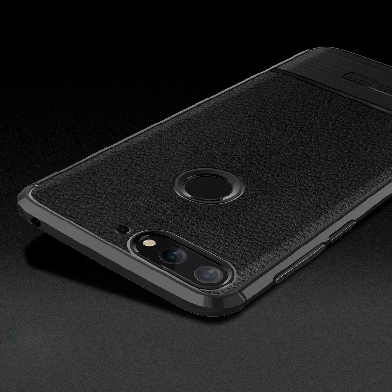 Чехол для Huawei Honor 7A Pro чехлы 7 A роскошный чехол из кожи личи силиконовая Мягкая