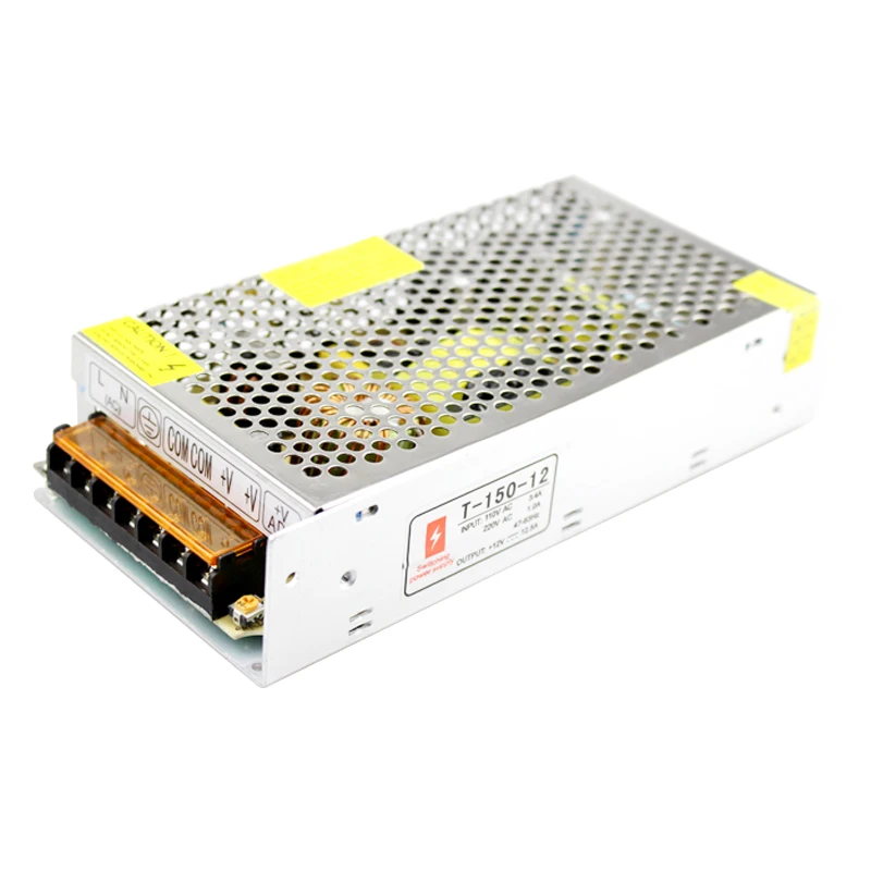 AC 110/220V к DC 12V Трансформаторы освещения СИД dc 12v адаптер питания 12.5a 150w ac dc 12v Светодиодный драйвер для светодиодной ленты cctv