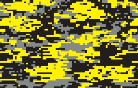 Yellow black pixed camo digital Tiger car wrapping covering with air bubble free (16)