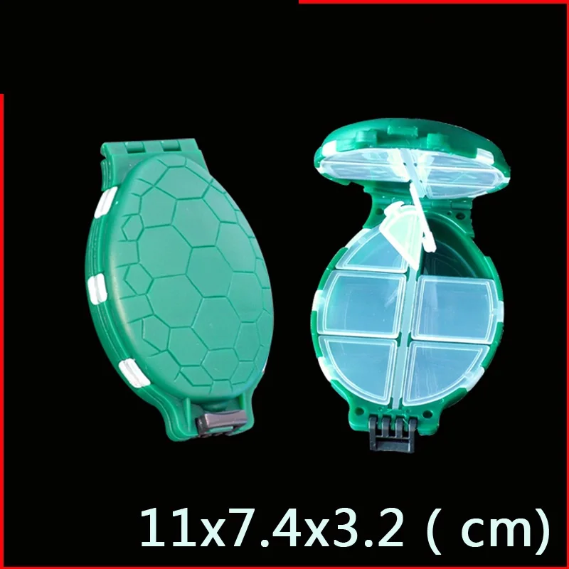 

1pcs Plastic box fishing gear bait hook accessories tool sot turtle box (11*7.4*3.2CM) Fishing Lure Hooks box