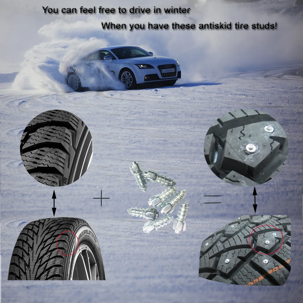 Marrkey 900 шт. ледовые шпильки/шипы для шин/цепи для снега для компактных погрузчиков/вилочных погрузчиков/ATV/мини-тракторов/мотоциклов/фермы